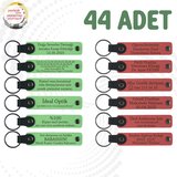 F Yeşili & Nar Çiçeği, Yüzme Yarışması Katılımcılarına Hediye, 44’li Set, İsimli Deri Hediyelik