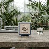 Sübhânallah Yazılı Şık Dekoratif Obje, Manevi Değeri Yüksek Modern Masaüstü Hatırası 10x10 cm