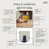 Yâ Rab Temalı Zarif Dekoratif Aksesuar, Modern ve Manevi Duruşuyla Çalışma Masası İçin 10x10 cm