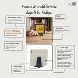 Çağdaş Tasarım Sübhanallah Yazılı Dekoratif Aksesuar, Modern ve Manevi Duruşuyla Sizin İçin 10x10 cm