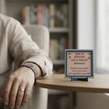 Çapraz Çapa Motifli Butik Dekoratif Parça, Sevdikleriniz İçin Prestijli ve Şık Bir Hediye 10x10 cm