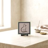 Minimalist Kedi Silüetli Masaüstü Süs, Estetik ve Sükunetin Modern Buluşması 10x10 cm