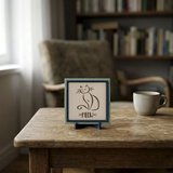 Çağdaş Tasarım Oturan Kedi Motifli Dekoratif Parça, Çalışma Masanıza Anlam Dolu Özel Obje 10x10 cm