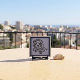 Aslan Motifli Butik Dekoratif Obje, Ev Dekorasyonu İçin Şık Tasarım ve Anlamlı Hediye 10x10 cm