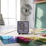 Aslan Motifli Butik Dekoratif Obje, Ev Dekorasyonu İçin Şık Tasarım ve Anlamlı Hediye 10x10 cm