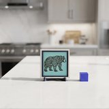 Ayı Simgeli Çağdaş Tasarım Masaüstü Objesi, Ev ve Ofisiniz İçin Modern ve Estetik Bir Dekor 10x10 cm
