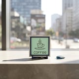 Kalp Figürlü Modern Coffee Dekoratif Parça, Çalışma Masanıza Neşe Katan Aksesuar 10x10 cm
