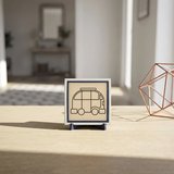 Minimalist Seyahat Simgeli Dekoratif Obje, Yaşam Alanınıza Enerji Katan Tasarım 10x10 cm