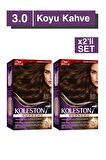 Koleston Supreme Saç Boyası 3/0 Koyu Kahve x2' li Set