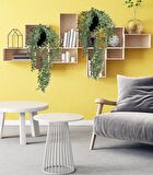 Yapay Çiçek Saksıda Sarkan Şimşir Mat Pastel Okaliptus Yapay Sarmaşık Pastel 50cm