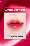 Yapışkanlık Hissi Vermeyen Yoğun Işıltılı Tint Clio Crystal Glam Tint (05 Fresh Cherry)