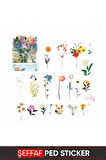 Vintage Şeffaf Pet Sticker 4-8cm 40 adet