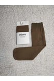 4'Lü Paket Cotton Dizaltı Mat Extra Yumuşak Bronz Pantolon Çorap