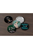 4 Adet Squid Game player 230, Thanos Pin Rozet