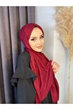 Alcanavm Bambu Kraş Şal Bordo