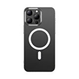 iPhone 15 Pro Max Kılıf Magsafe Şarj Özellikli Toz Önleyici Helo Kapak