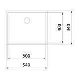 Fleko Lotus Inox 50.40 Petek Dokulu Paslanmaz Çelik Mutfak Eviyesi