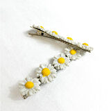 Uretti - Hülya 6683 El Yapımı Çiçek Desenli Polimer Kil 2’li Set Yan Saç Tokası / 7.5 cm