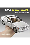 Mercedes Benz S320L Beyaz Diecast Model Araba Mercedes Benz W140 320SEL Makam Arabası Koleksiyonluk
