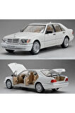 Mercedes Benz S320L Beyaz Diecast Model Araba Mercedes Benz W140 320SEL Makam Arabası Koleksiyonluk