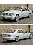 Mercedes Benz S320L Beyaz Diecast Model Araba Mercedes Benz W140 320SEL Makam Arabası Koleksiyonluk