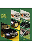 Mercedes Benz S320L Beyaz Diecast Model Araba Mercedes Benz W140 320SEL Makam Arabası Koleksiyonluk