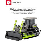 Sembo Block Zoomlion Lisanslı Buldozer 568 Parça Yapı Blokları LEGO ile Uyumlu (705115)