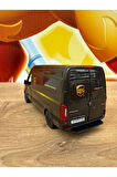 Mercedes Sprinter Kargo Arabası Ups Metal Açılabilir Kapılı Çekbırak Diecast Model Araba 12 CM