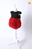 Babyhola Bayramlık Tütü Simli Kız Bebek Elbisesi Mickey Mini Mouse Kostümü Abiyesi Siyah