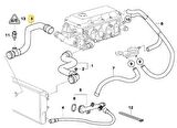 BMW E46 M43 MOTOR RAPRO RADYATÖR ALT HORTUMU 11531436409
