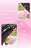 Çanta Boy Kirli Bebek Bezi Çöp Poşeti ve Taşıma Çantası (Pembe)