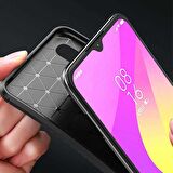 Gpack Xiaomi Mi 9 Lite Kılıf Negro Karbon Dizayn SilikonNano Glass