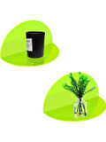 Oval 2'li Takım Duvar Raf (Neon Yeşil)