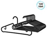 100 lü Slim Askı Askılık - Premium Plastik Asklı - Pratik Elbise Askısı Spruttig