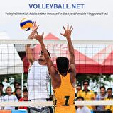 4 Tarafı Çevrili 9.5 Metre Voleybol Filesi - 1 Metre Voleybol Filesi Ağı