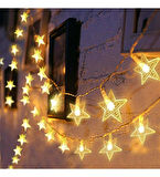 Animasyonlu 3 Metre Yıldız Led - Dekor Yıldız Led - Gün Işığı Elektrikli Led