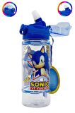 Sonic Şeffaf Matara 500ml - Sonic Suluk - Lisanslı Sonic Matara - Pipetli Suluk