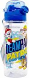 Paw Petrol Şeffaf Matara 500ml - Paw Petrol Suluk - Lisanslı Paw Petrol Matara - Pipetli Suluk