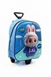 Bulut Labubu Çekçekli Anaokulu Çantası - Çocuk Çanta - Kreş Çantası - Labubu Çanta