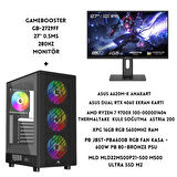 LYSERG PB A600B RGB Kasa Amd Ryzen 7 9700X 16 GB Ram 500 GB SSD Asus Dual RTX 4060 W11 +27" Monitör