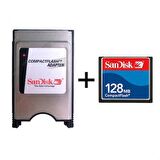 SANDİSK 128 MB COMPACT FLASH HAFIZA KARTI+COMPACT FLASH ADATÖR