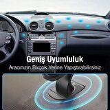 Coofbe Super Mıknatıs Torpido Üstü Araç Telefon Tutucu 360 Oynar Başlık 4X Mıknatıs Araç Tutucu