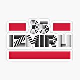 35 İzmirli Plaka Araba Sticker Yapıştırması