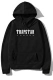 3 Iplik Polarlı Kapüşonlu Oversize Kalıp Hoodie Trapstar Tasarımlı Unisex Sweatshirt