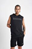 DeFactoFit Slim Fit Dar Kesim Baskılı Kapüşonlu Sporcu Atlet A1819AX24HSBK81