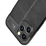 Vendas iPhone 12 Pro Uyumlu Deri desenli premium silikon kılıf