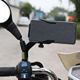 Metal Motorsiklet/Bisiklet Dikiz aynası Telefon tucu A11 motorcyle Phone Holder