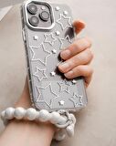 Sedef Boncuklu Telefon Bilek Askısı
