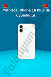 iPhone 16 Plus Uyumlu Lux Işıltılı İnci Charmlı Kelebekli Kılıf