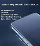 iPhone 16 Plus Uyumlu Ekran Koruyucu Anti Statik Kolay Uygulama Aparatlı